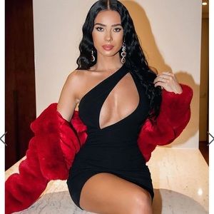 Fashion Nova One Shoulder Mini Dress